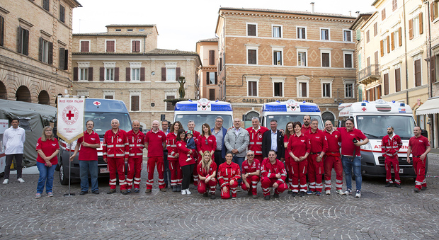 Festa per la Croce Rossa di Osimo Inaugurate quattro ambulanze
