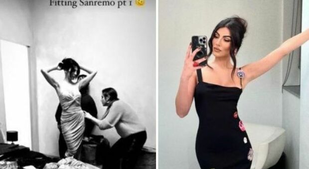 Giulia Salemi prove generali per Sanremo: l'influencer al "collaudo" outfit