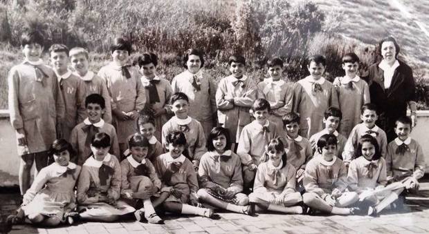 La classe quarta della scuola Cinzio Benincasa; anno scolastico 1967/68