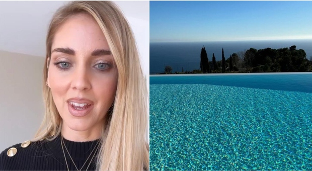 Sanremo, Chiara Ferragni è arrivata: nella sua mega villa piscina a sfioro e vista mare
