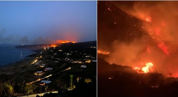 Incendio a Pantelleria, la diretta. Il sindaco: «Se qualcuno sa parli». Musumeci: origine dolosa, brutto colpo per l'isola
