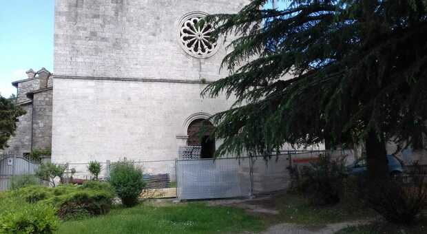 Il cantiere per la chiesa di San Vittore