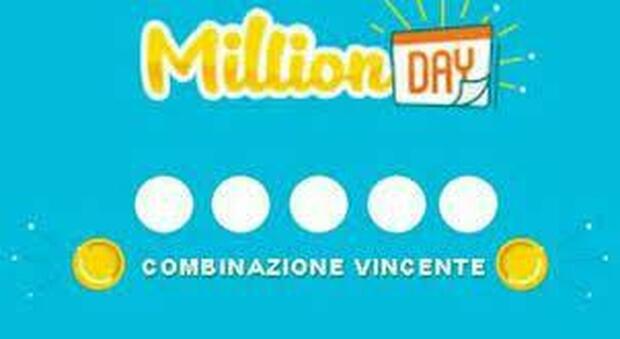 Million Day, estrazione dei cinque numeri vincenti di oggi sabato 8 gennaio 2022