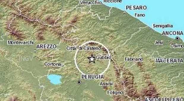 La terra trema a Gubbio: 3.3 Scossa avvertita nelle Marche