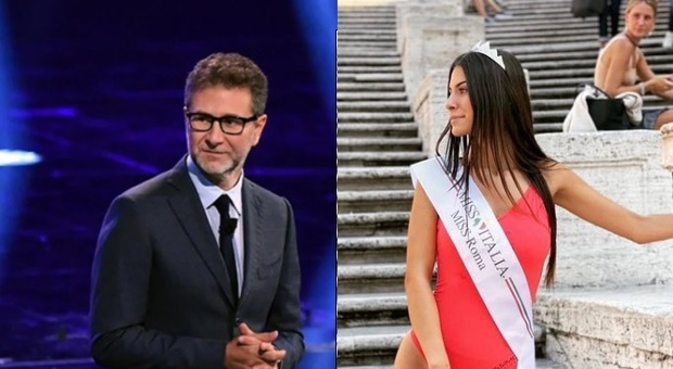Miss Italia, Maritina Sambucini ospite da Fabio Fazio. Special guest Gerge Clooney, Claudio Baglioni e Robbie Williams