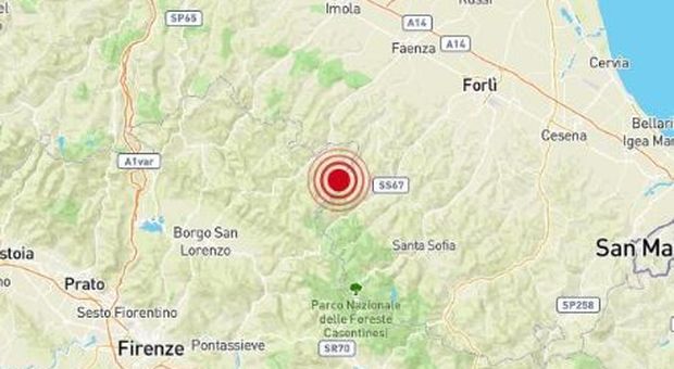 Terremoto sulla dorsale appeninica tosco-emiliana. «Avvertito da Forlì a Firenze»
