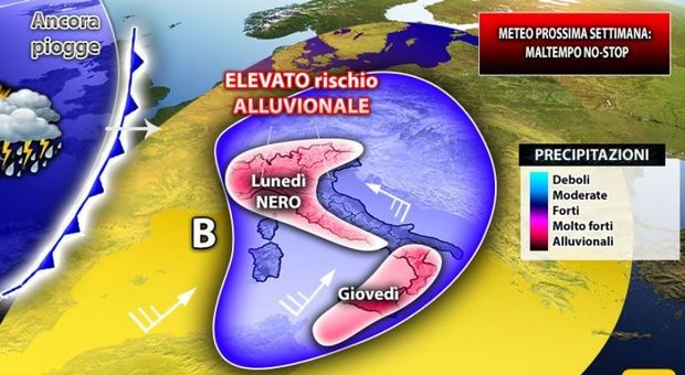 Meteo, scatta l'allerta maltempo su tutta Italia: nubifragi e rischio alluvioni
