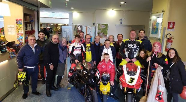 Il Moto Club Franco Uncini all'ospedale Salesi