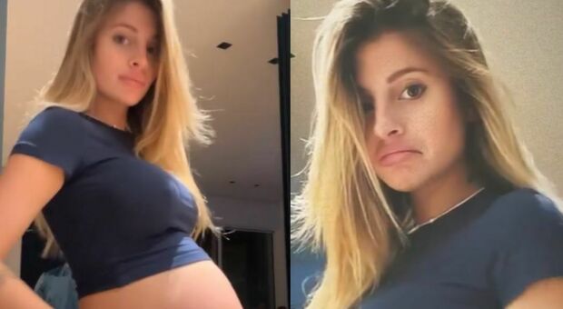 Chiara Nasti incinta all'ottavo mese, continua il lamento: «Col pancione faccio fatica a muovermi»