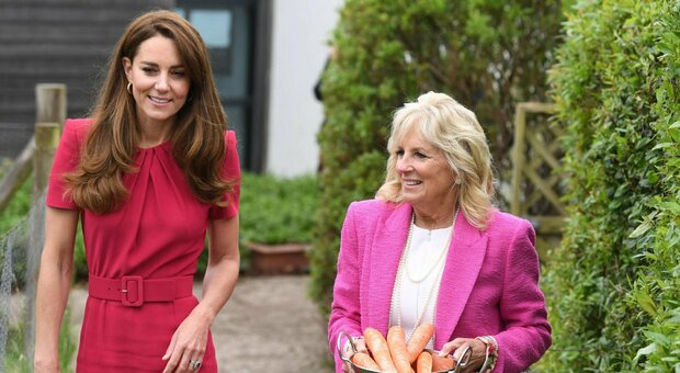 Kate Middleton, prove da regina al G7. E lancia una frecciatina a Meghan: «Lilibet? Ancora non l'ho mai vista»