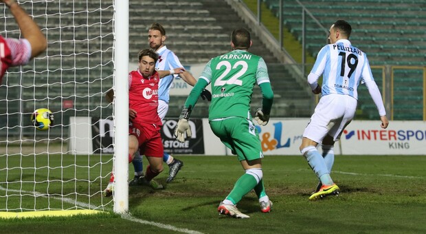 Alessandro Faggioli, 21 anni, in gol con l'Ancona Matelica
