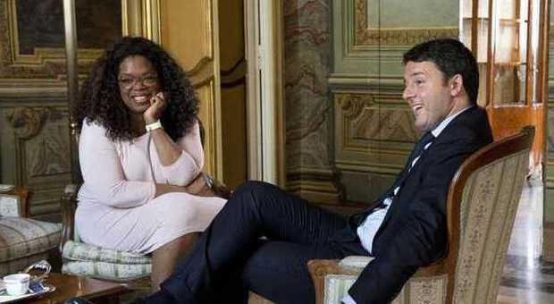 Oprah Winfrey dopo l'incontro "Renzi? E' veramente cool"