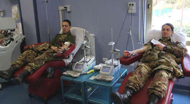 235° Reggimento Piceno I volontari donano sangue