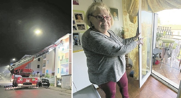 Anziana prigioniera delle fiamme e del fumo, salvata dal balcone: «Era tutto nero, non riuscivo ad uscire»