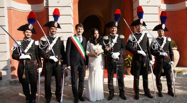 Il matrimonio tra il maresciallo Cesare Proietti e Mira Chaqiqi