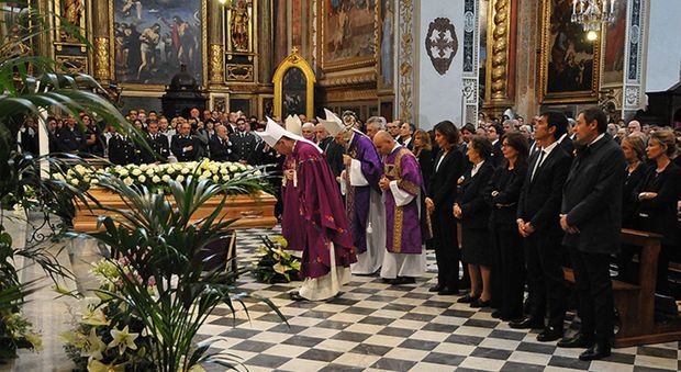 I funerali di Vittorio Merloni