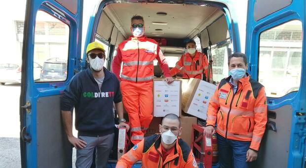 Coldiretti e Croce Gialla Ancona in campo: operazione solidarietà con i pacchi alimentari per 15 famiglie anconetane in difficoltà