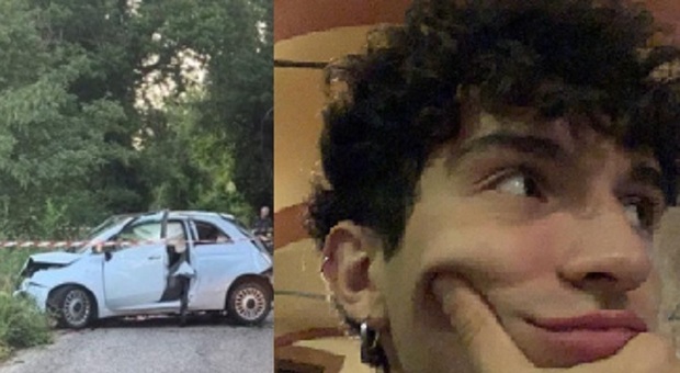 L'auto finisce la sua maledetta corsa contro l'albero, Samuele muore a 21 anni: feriti altri tre giovani che erano con lui