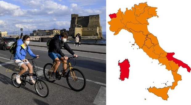 Lombardia, Lazio e Veneto zona gialla con altre 8 regioni dal 26/4. Puglia rossa, Campania in bilico