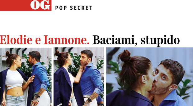 Elodie travolta dalla passione bacia Andrea Iannone in pubblico