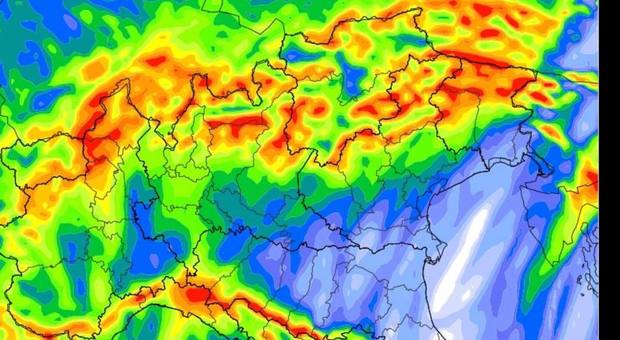 La previsione meteo per lunedì nel Nord Italia