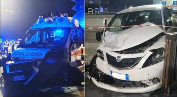 Incidente a Velletri, ambulanza passa con il rosso e travolge un'auto: 7 feriti, gravi due bambini di 3 e 10 anni