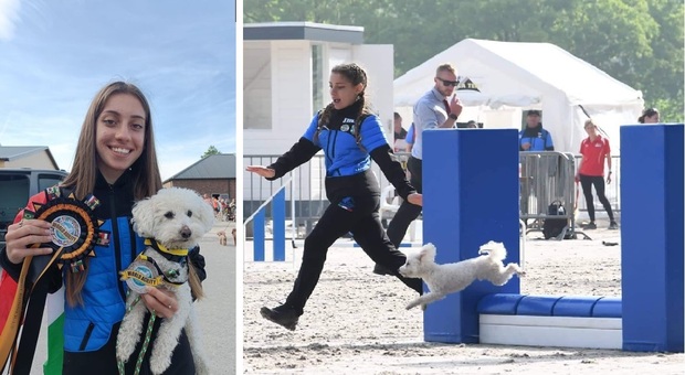 Dog Agility, l'anconetana Elena Boari vice campionessa del mondo col suo barboncino Effe Effe