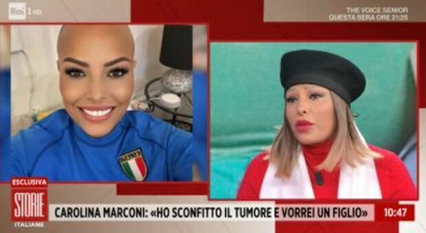 Carolina Marconi a Storie Italiane: «Il tumore non c'è più. Ora voglio diventare mamma»